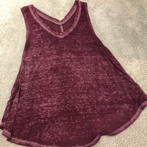 Free People Maroonish/pink tank